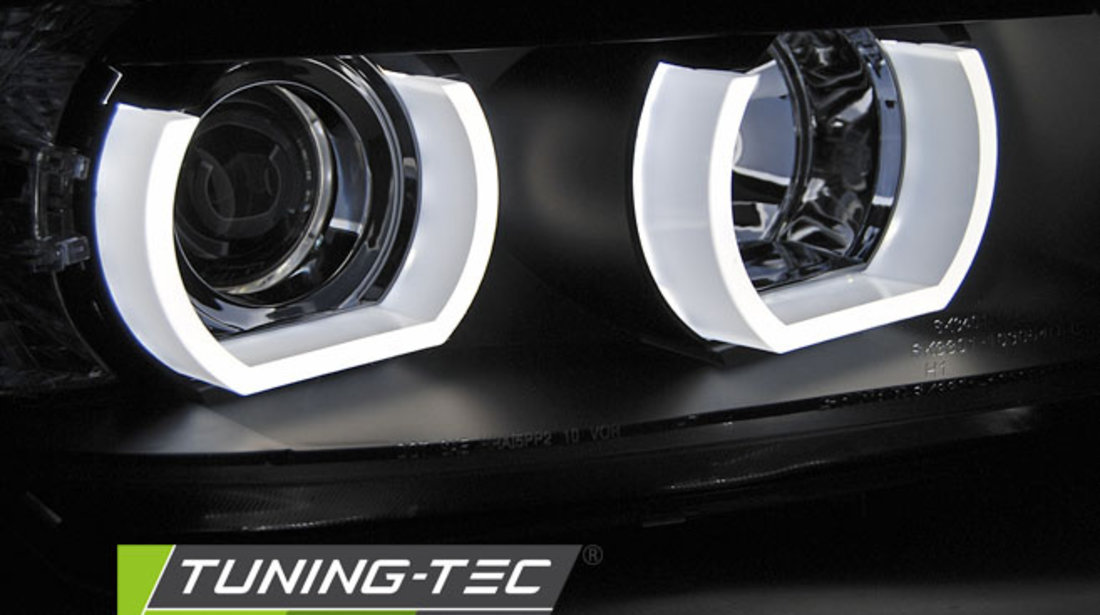 XENON Faruri U-LED LIGHT 3D BLACK compatibila BMW E90/E91 03.05-08.08