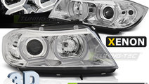 XENON Faruri U-LED LIGHT 3D Crom look compatibila ...