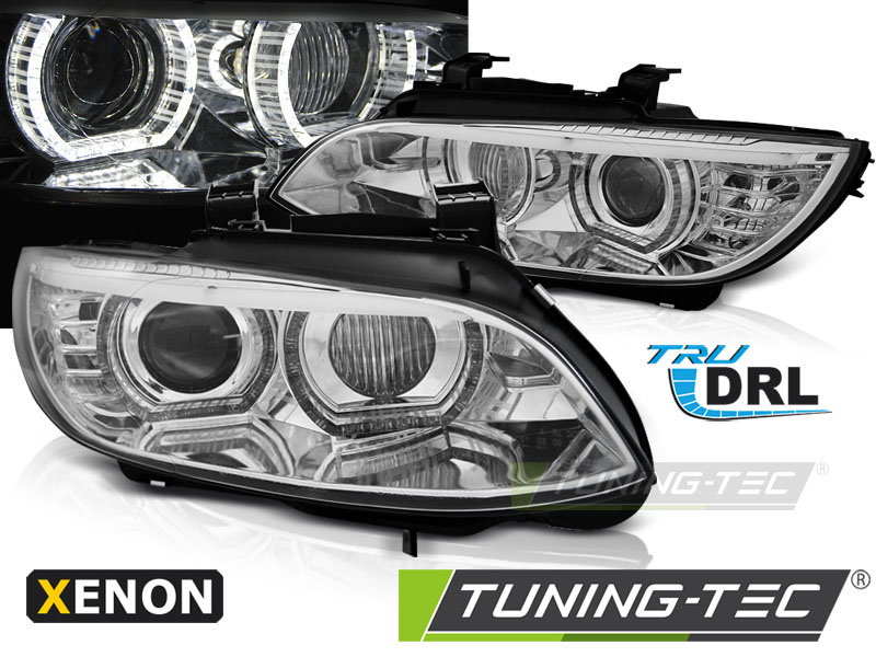 XEONON Faruri ANGEL EYES LED Crom look AFS compatibila BMW E92/E93 06-10