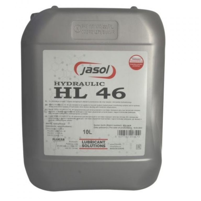 Y-JAS HYDRA HL 46 10L Ulei hidraulic H46 10 litri