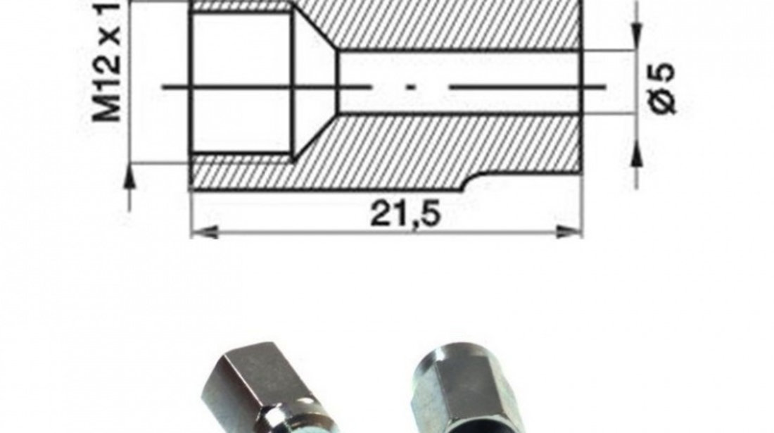 Y-WP5-100-107/10 Set de 10 mufe conducta de frana M12x1-5