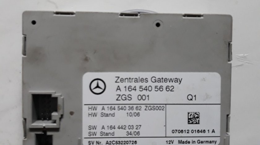 Zentrales Gateway modul inchidere usi Mercedes cod A1645405662