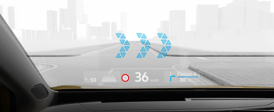 Zici ca esti intr-un joc video. Asa arata Head-up Display-ul cu realitate augmentata de la VW