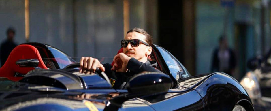 Zlatan Ibrahimovic surprins in trafic. Superstarul suedez conduce un bolid de peste 2 milioane de euro