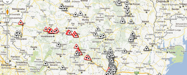 Zonele cu cel mai mare risc de accidente rutiere, semnalizate prin panouri speciale